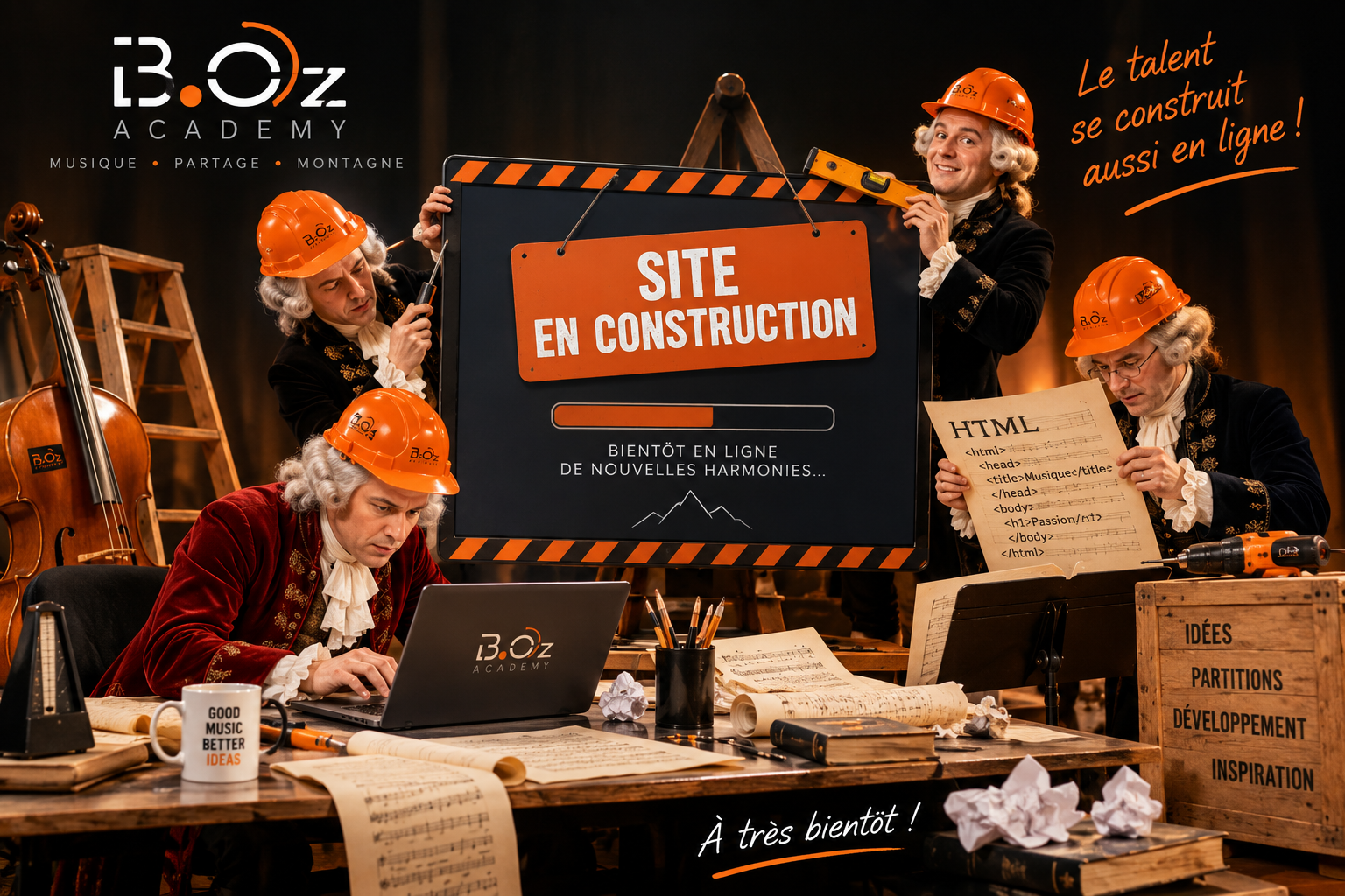 B.Oz Academy — Site en construction, bientôt en ligne de nouvelles harmonies